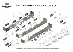 La Marzocco - Control Panel Assembly AV and EE 1 - Linea Classic/FB70