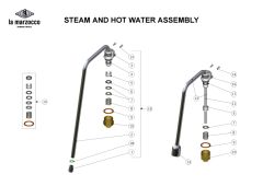 La Marzocco - Steam and Hot Water Assembly - Strada AV