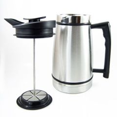 Table Top French Press with Bru-Stop 48oz - Brushed Steel