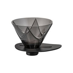 Hario V60 One Pour Dripper MUGEN, Clear Black
